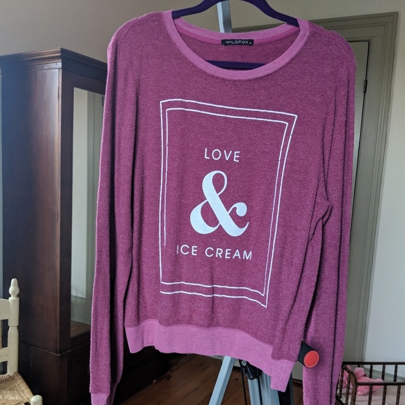 Wildfox love and ice cream baggy beach jumper. - Picture 1 of 3